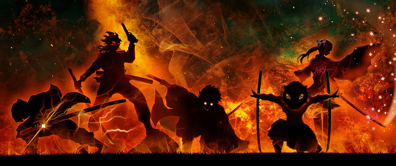 Demon Slayer Art Resolution , Anime , , and Background, Demon Slayer 3440x1440, HD wallpaper