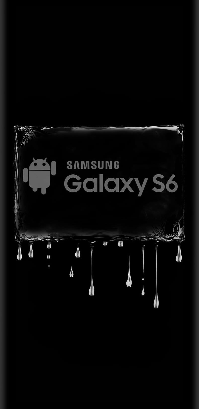 S6 on the Rocks, android, black, edge, galaxy, gris, ice, logo, on the rocks, s6, samsung, HD phone wallpaper