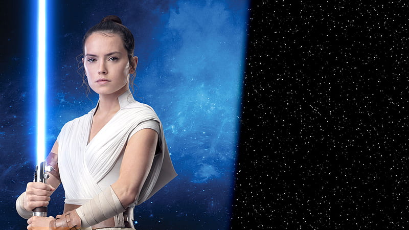 Star Wars, Star Wars: The Rise of Skywalker, Daisy Ridley, Lightsaber, Rey (Star Wars), HD wallpaper