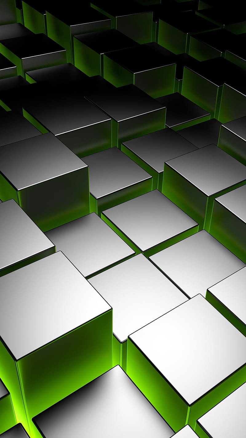 Box 3D, abstract, cube, square, HD phone wallpaper