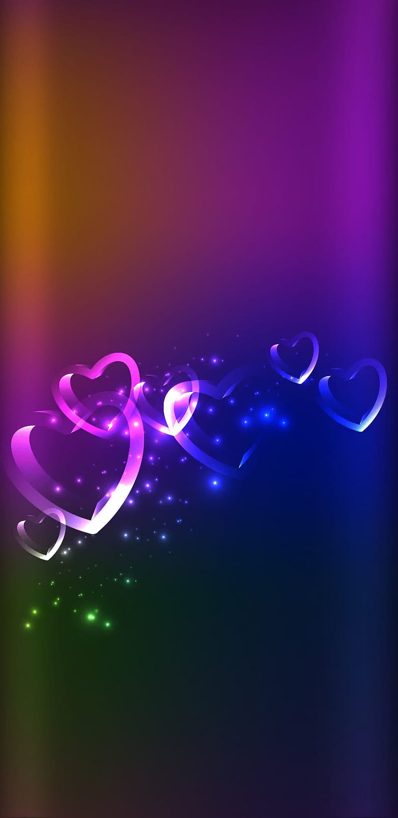 Colourful Hearts, bonito, color, girly, hearts , noon, pretty, rainbow, HD phone wallpaper