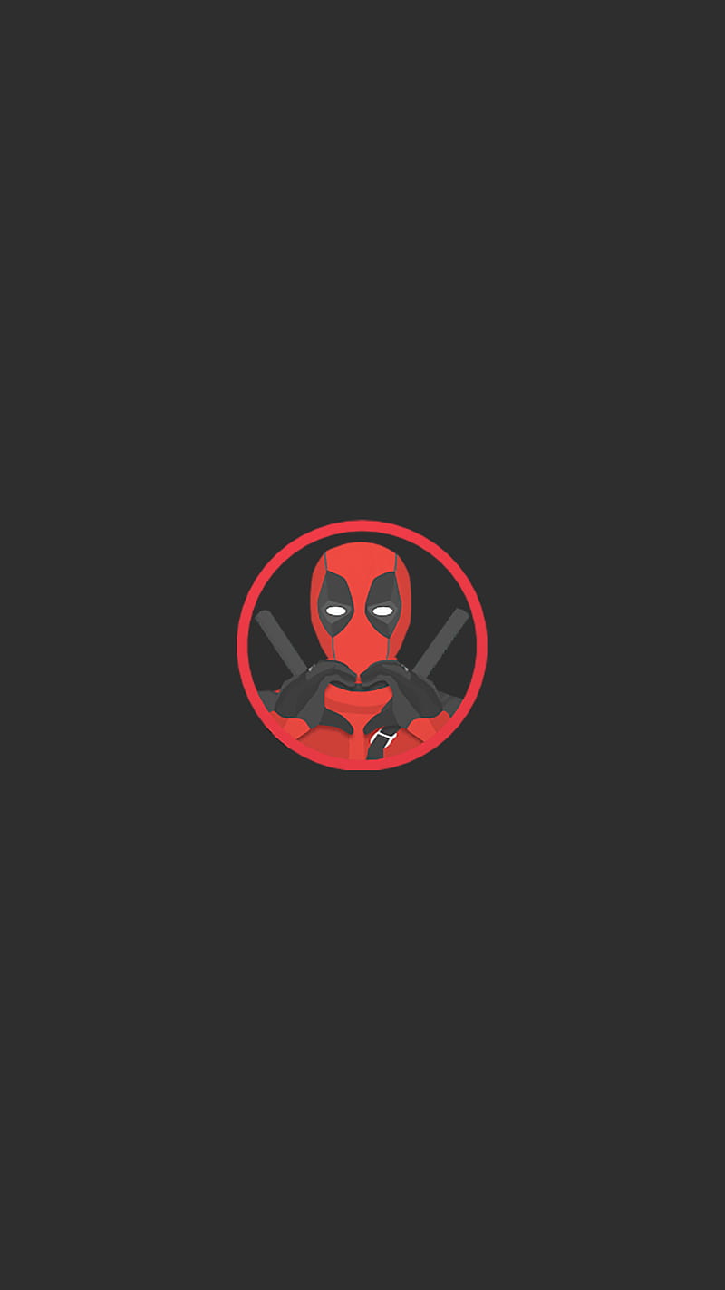 Minimal Deadpool, 929, amoled, best, clean, dead pool, deadpool, minimal, HD phone wallpaper
