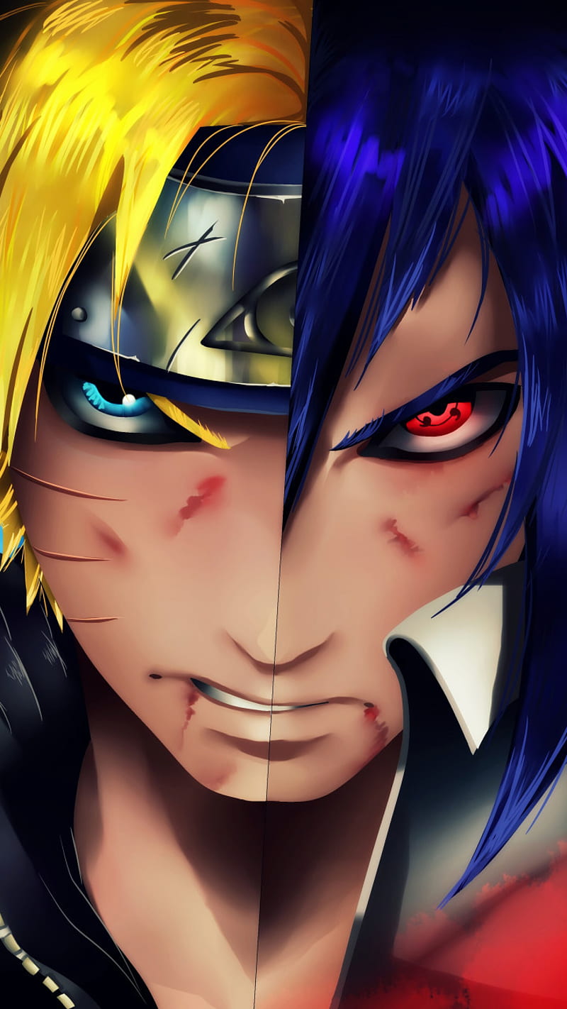 Papel De Parede Anime Naruto vs Sasuke