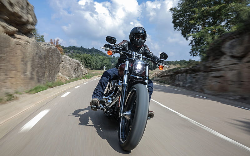 Harley-Davidson Softail, Breakout 114, 2018, Cruiser, luxury motorcycle, new motorcycles, HD wallpaper