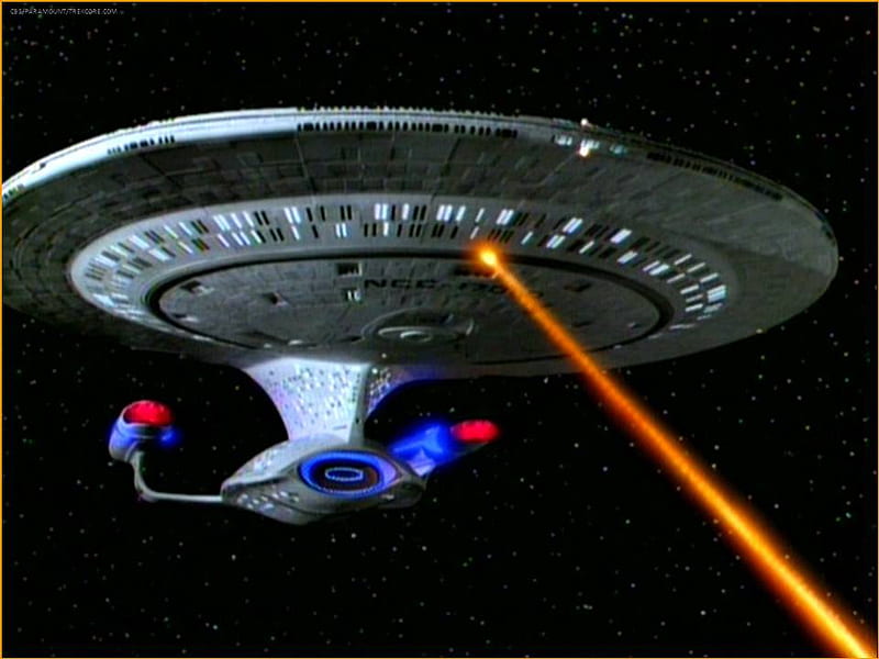 Galaxy Class Starship Weapons Test Fire, phasers, star trek, uss enterprise, starships, HD wallpaper
