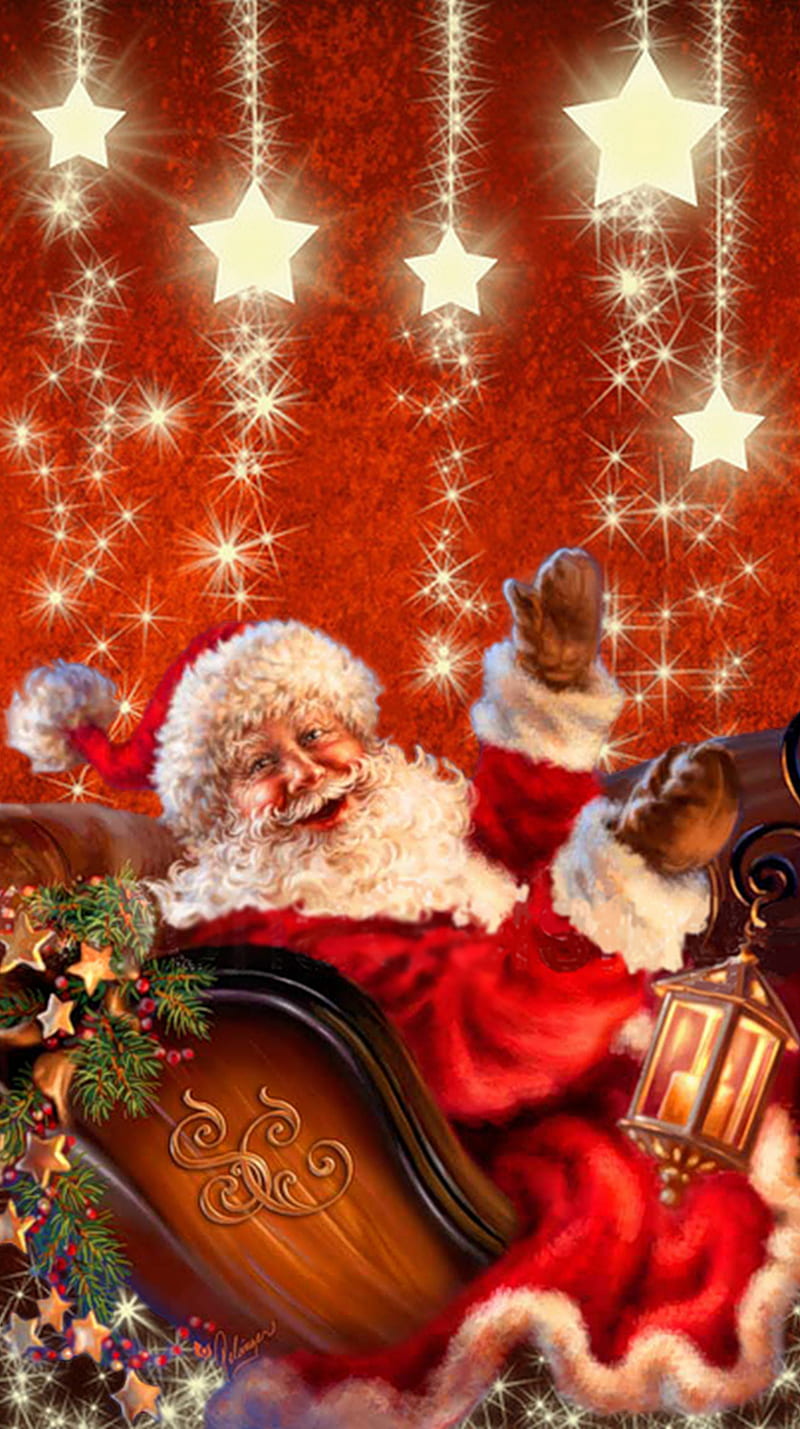 Santa Claus, christmas, xmas, HD phone wallpaper | Peakpx
