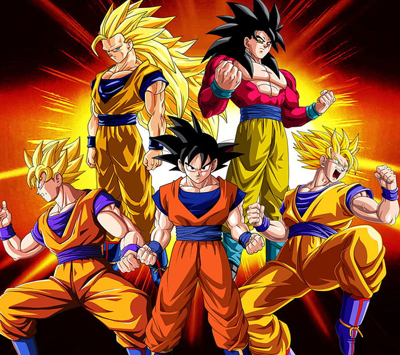 Son Goku, super, 1, saiyan, 4, 3, 2, HD wallpaper