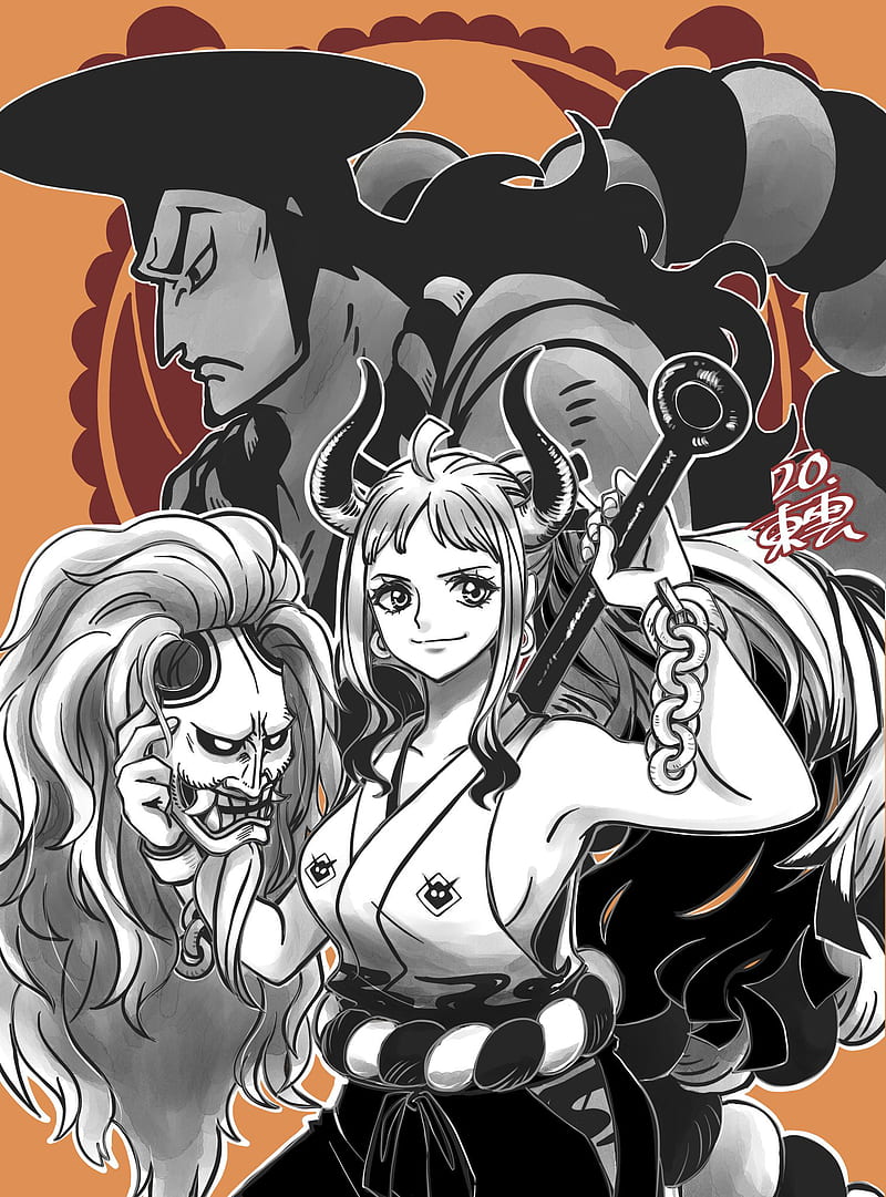 Yamato, Wano, Anime, Oden, One Piece, Manga, Onigashima, HD phone wallpaper