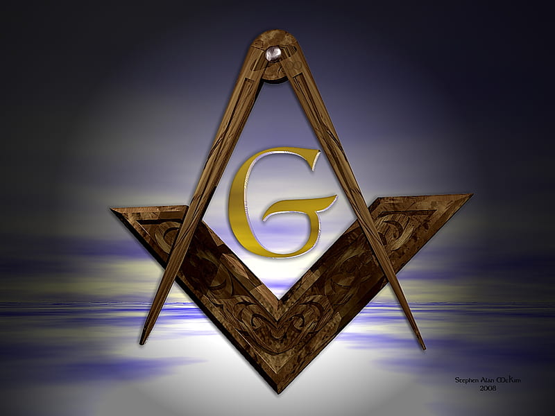 Masonic Symbol, and accepted masons, masonry, masonry, square and compass, HD wallpaper