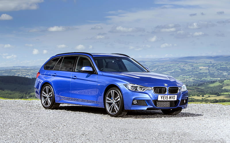 BMW 3-series Touring, wagons, F31, blue bmw, german, carros, BMW, HD wallpaper