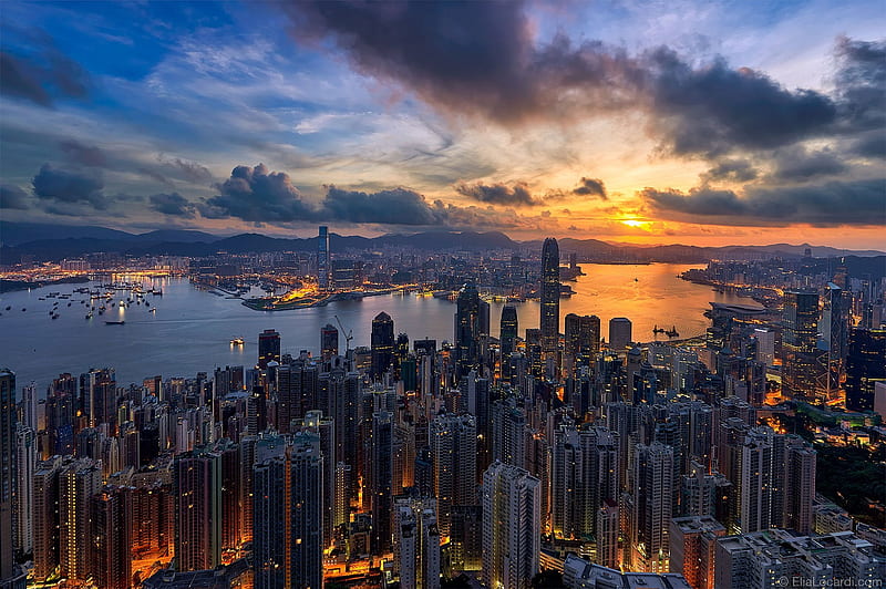 Sunrise In Hong Kong : R Pics, HD wallpaper