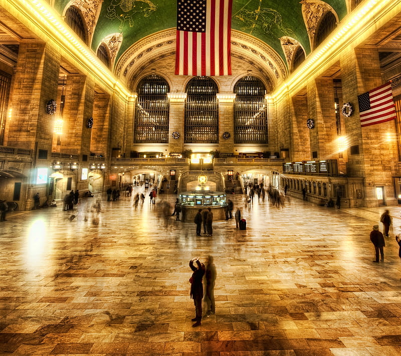 Grand Central NYC, gct, manhattan, new york, train station, HD wallpaper