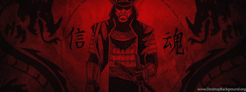 Samurai Background, Dual Monitor Samurai, HD wallpaper
