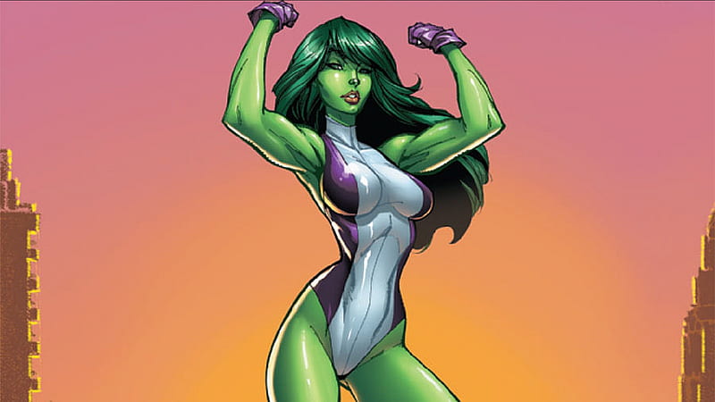 She Hulk, art, comic, fantasy, HD wallpaper