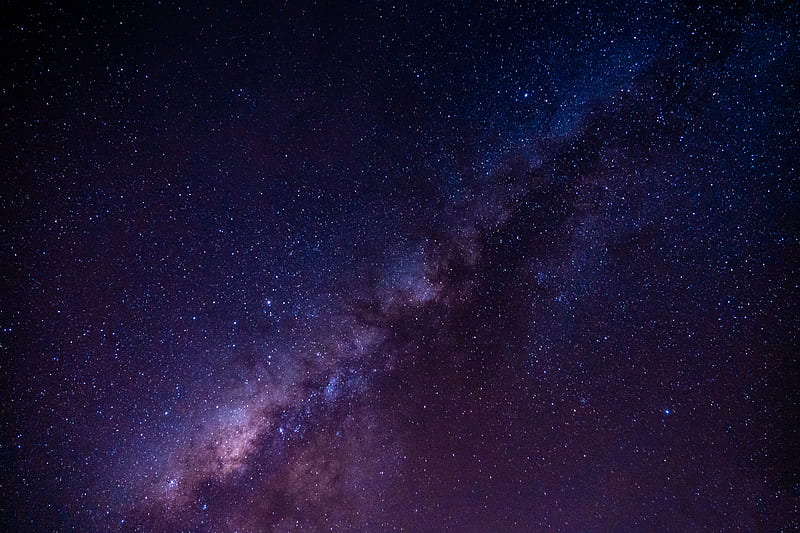 starry sky, milky way, stars, space, astronomy, HD wallpaper