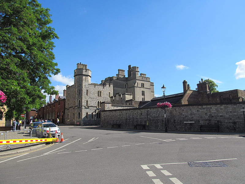 Castle Gateway, Castles, Medieval, Architecture, Windsor, UK, Berkshire, HD wallpaper