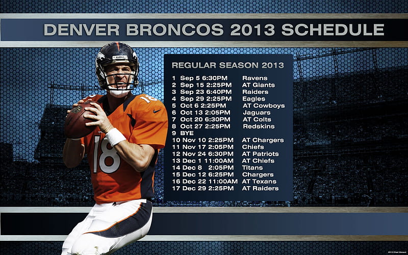 Denver Broncos 2013 schedule, 09, 2013, broncos, denver, 24, HD wallpaper
