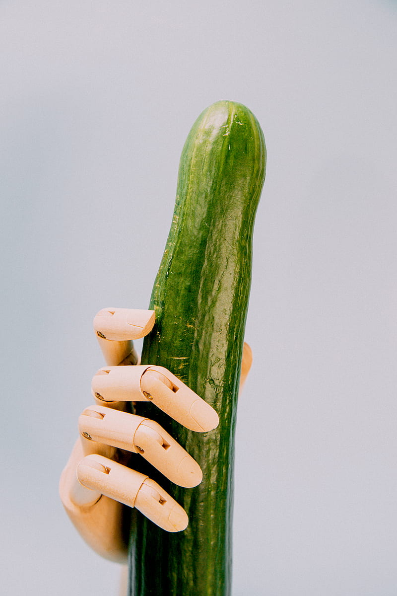 person holding cucumber, HD phone wallpaper