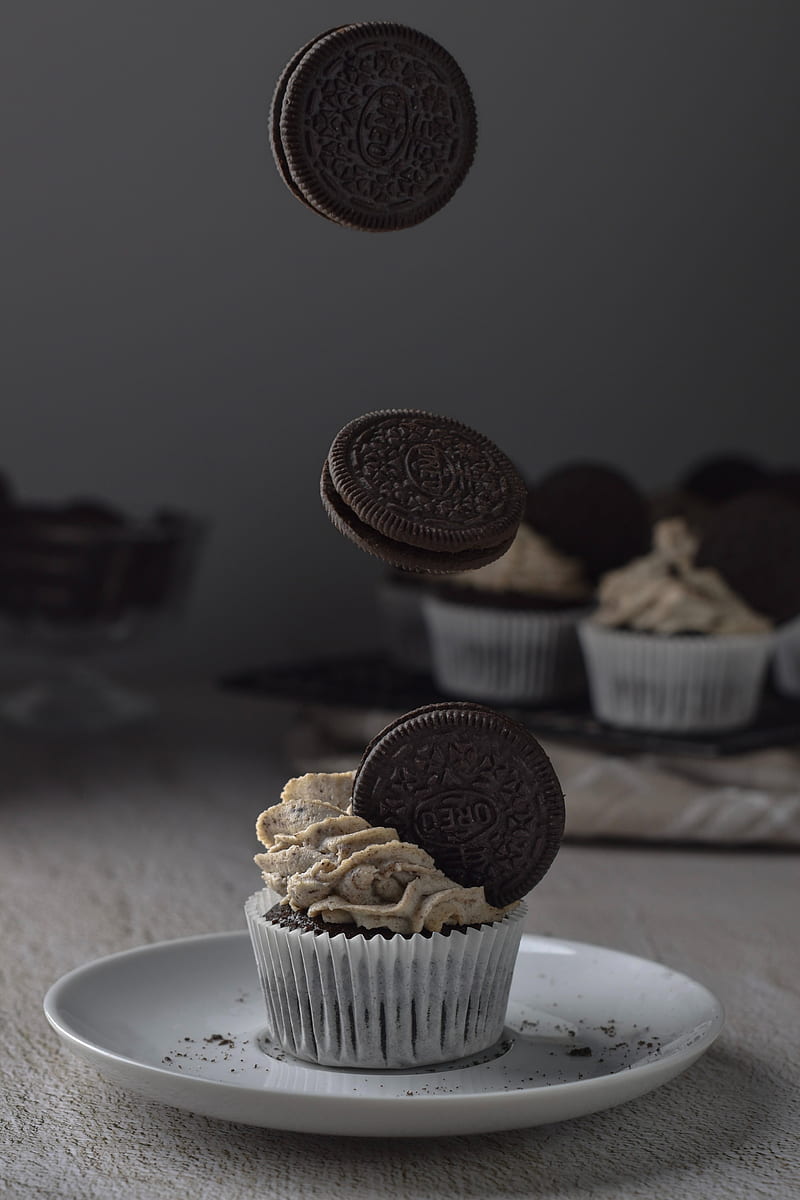 cupcake, cookies, dessert, HD phone wallpaper