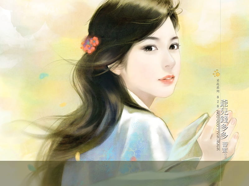 Chinese girl, art, paintings, female, bautiful, softly, sweet, HD wallpaper  | Peakpx