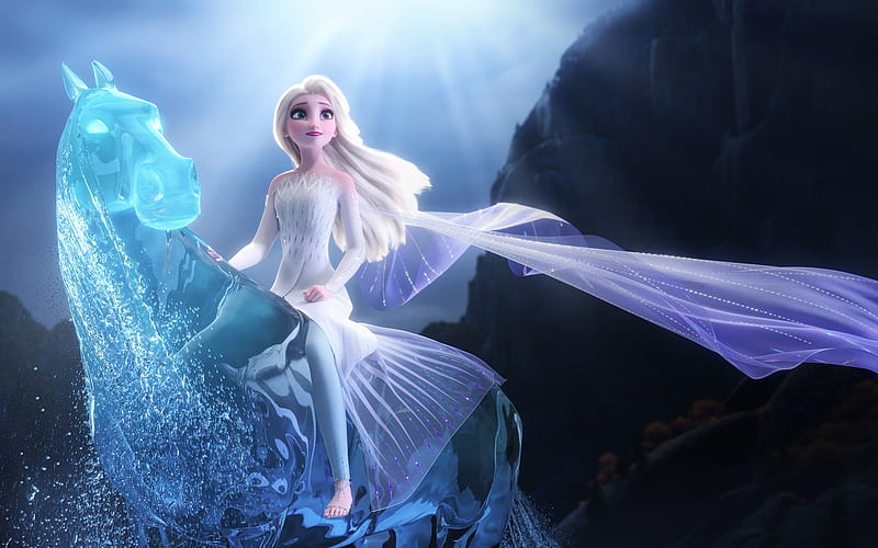 Frozen 2 (2019), snow queen, frozen 2, horse, disney, poster, elsa, movie,  cal, HD wallpaper | Peakpx