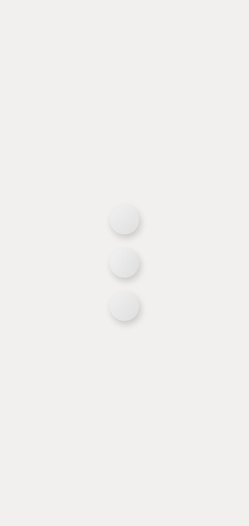 Three dots, circles, flat, gray, minimal, shades, shadow, silver, white, HD phone wallpaper
