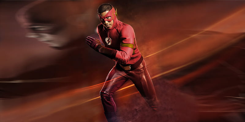 Wally West As The Flash Red Suit, the-flash, tv-shows, HD wallpaper