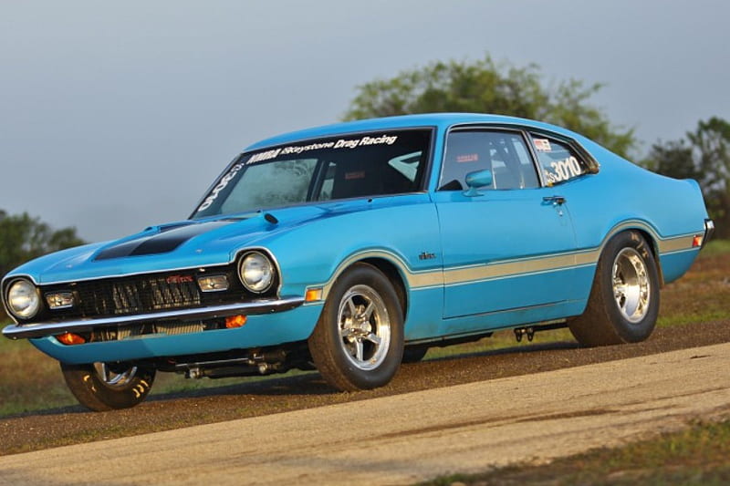 1971-Maverick, Classic, Ford, 1971, Blue, HD wallpaper