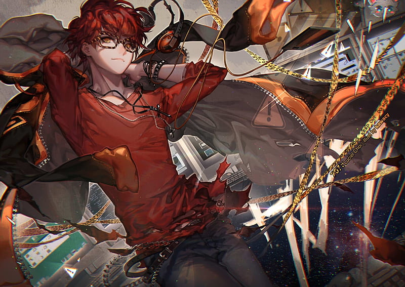 Dark Red, red, fly, anime, dark, power, magic, anime boy, HD wallpaper |  Peakpx