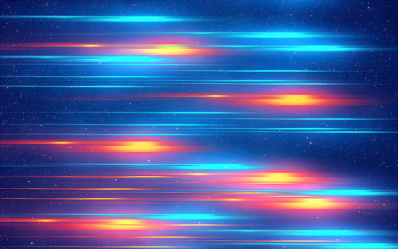 stripes, glow, bright, colorful, abstraction, HD wallpaper