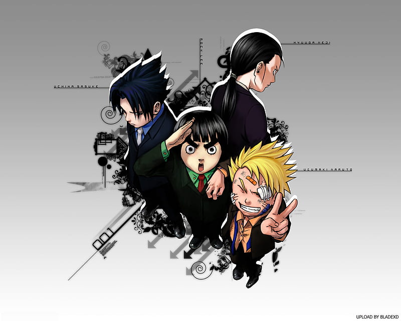 Naruto, Sasuke, Rock Lee y Neji, konoha, naruto, ninjas, sasuke, neji, rock  lee, HD wallpaper | Peakpx