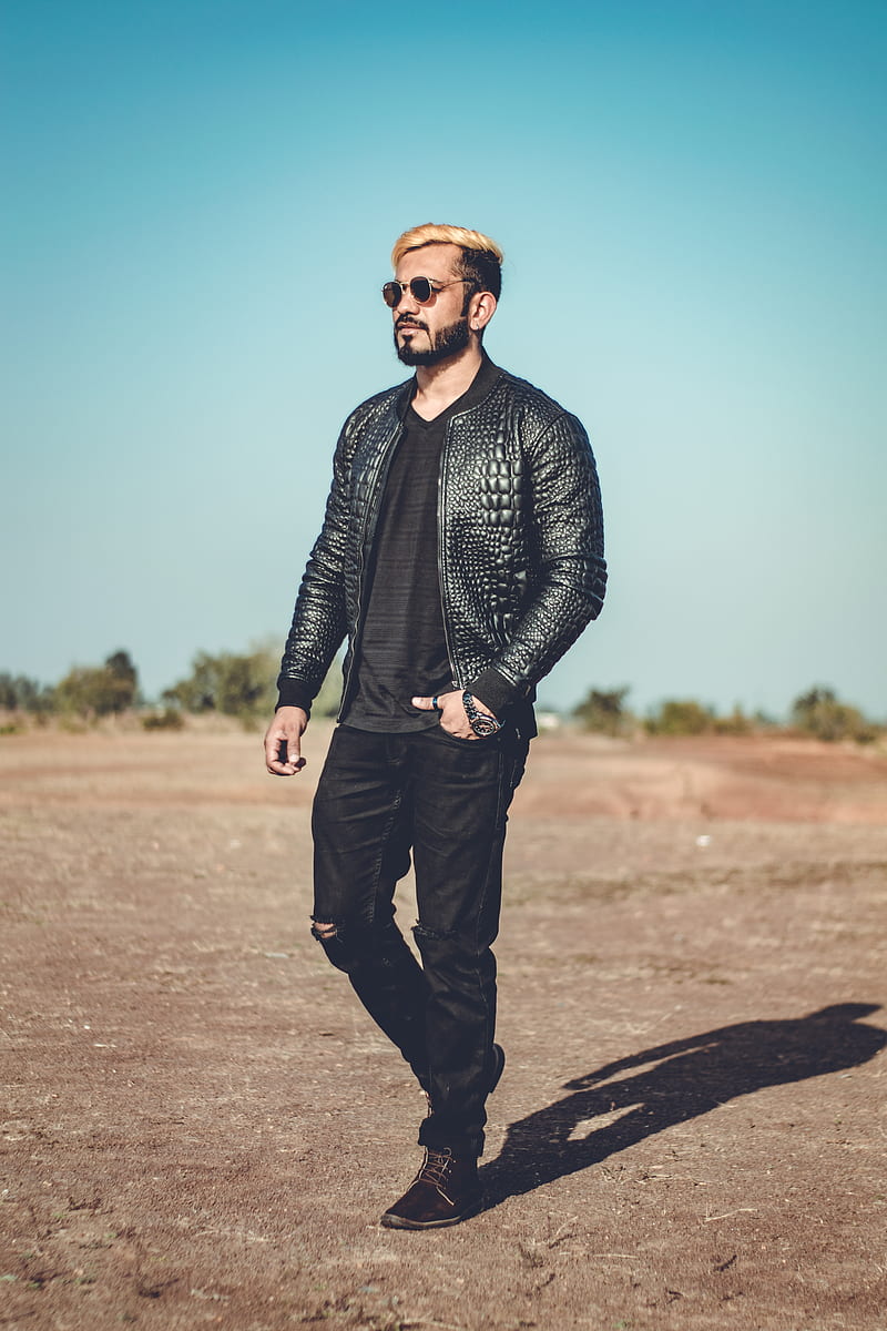 Man fashion, leather jacket, sunglasses, style, Men, HD phone wallpaper |  Peakpx