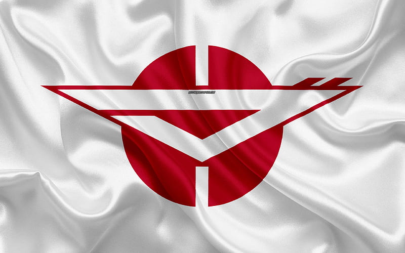 Flag of Zama city of japan, silk texture, Zama flag, japan, japanese cities, art, Asia, Kanagawa Prefecture, Zama, HD wallpaper