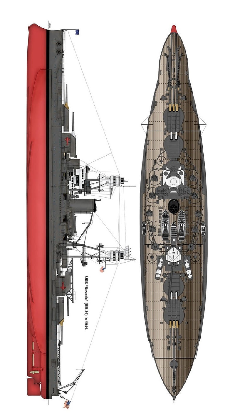 USS BB Nevada Battleship Ship HD Phone Wallpaper Peakpx