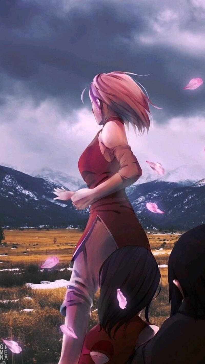 Sakura haruno, anime, naruto, sarada, sasuke, HD phone wallpaper | Peakpx