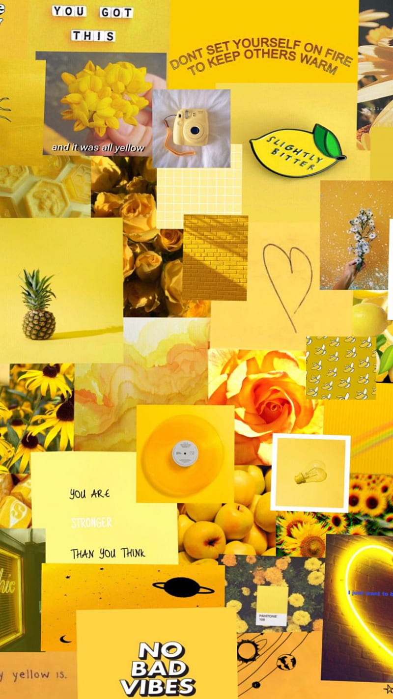 Yellow Aesthetic, Pineapple Yellow, HD phone wallpaper | Peakpx