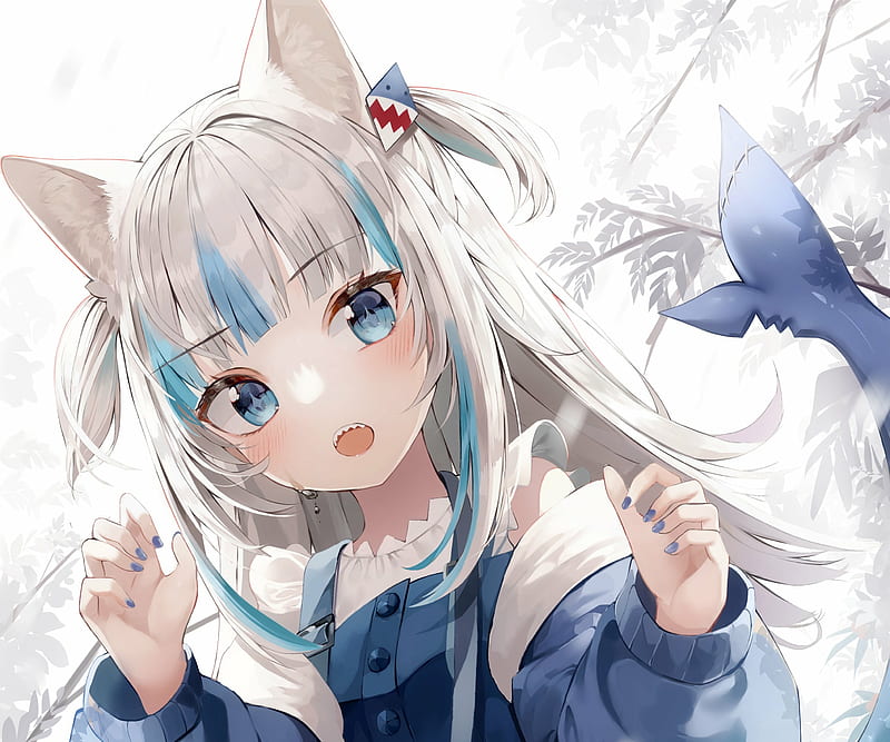 Anime, Virtual Youtuber, Gawr Gura , Hololive, HD wallpaper