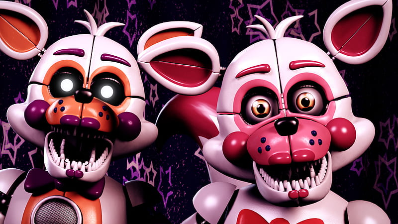 Two Foxy Five Nights at Freddy's Sister Location FNAF, HD wallpaper