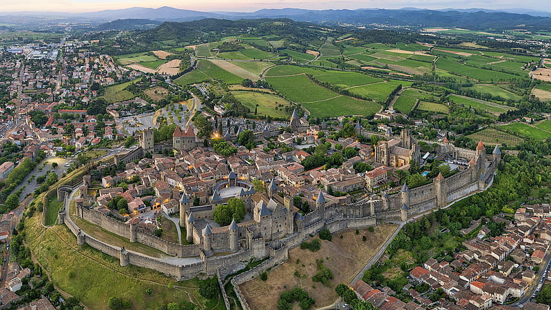Aerial View Of Panorama City In France Travel, HD wallpaper