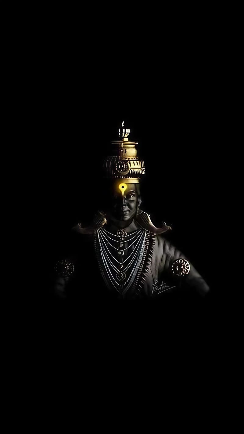 Vitthal , Black Background, hindu god, bhakti, devotional, HD phone wallpaper
