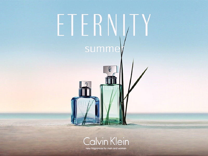 Eternity, perfume, scent, blue, HD wallpaper