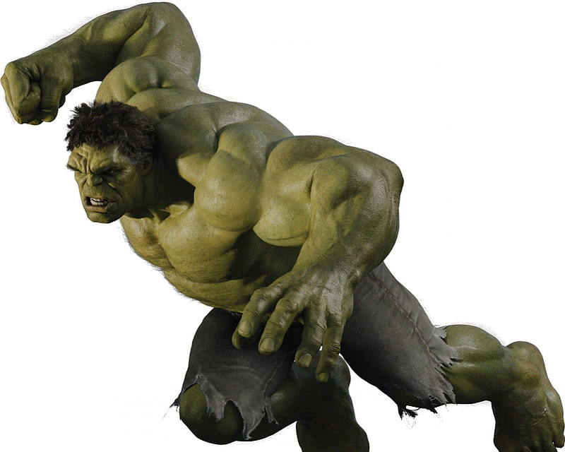 the hulk, man, muscles, green, jumping, HD wallpaper