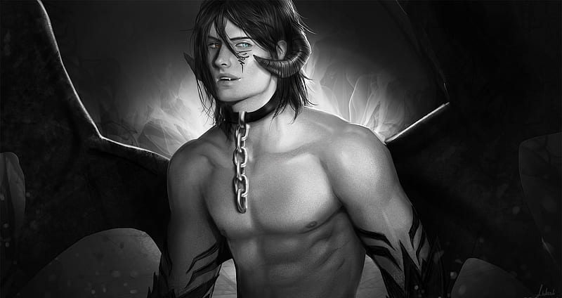1920x1080px 1080p Free Download Incubus Wings Demon Fantasy Luminos Handsome Man