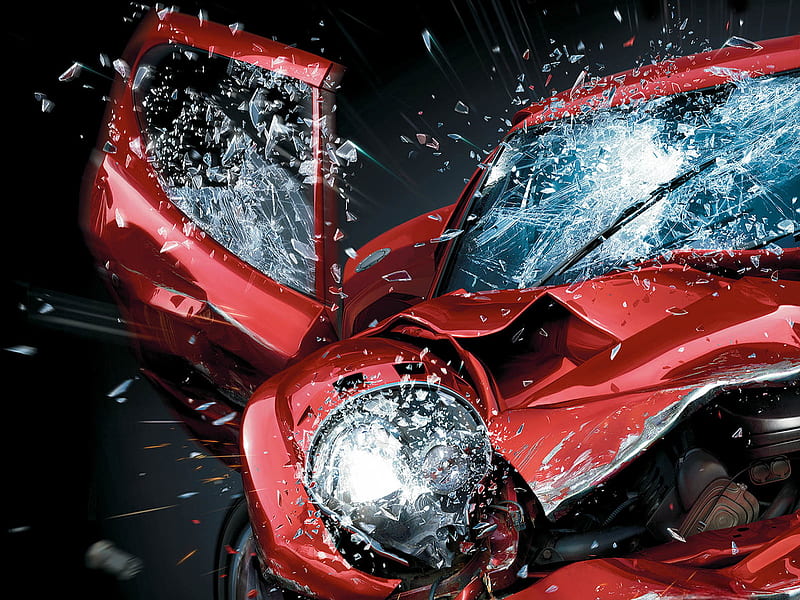 accident, abstract, 3d and cg, HD wallpaper