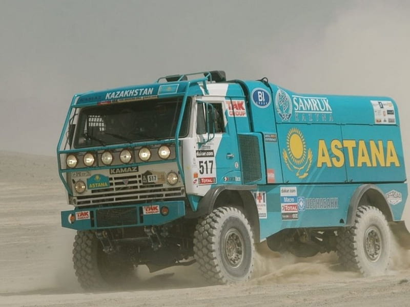Kamaz Dakar Race Truck, 4x4, offroad, rally, dakar, HD wallpaper