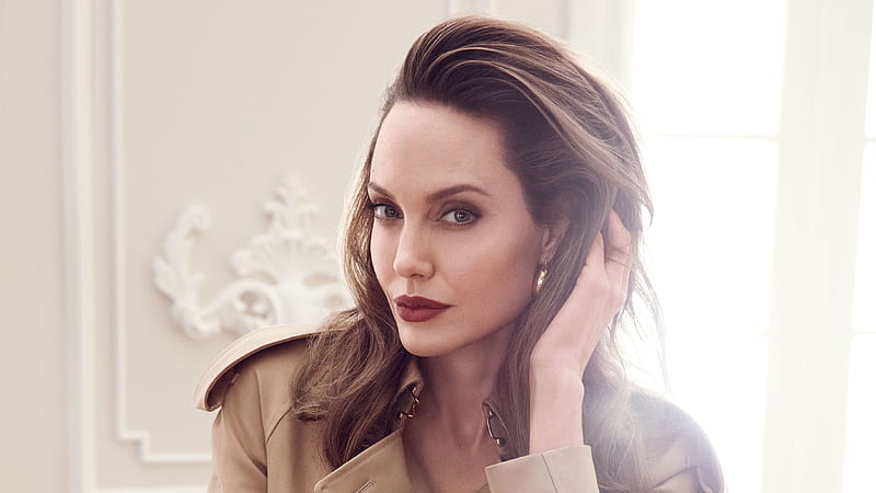 Angelina Jolie Elle 2020, angelina-jolie, celebrities, girls, HD wallpaper
