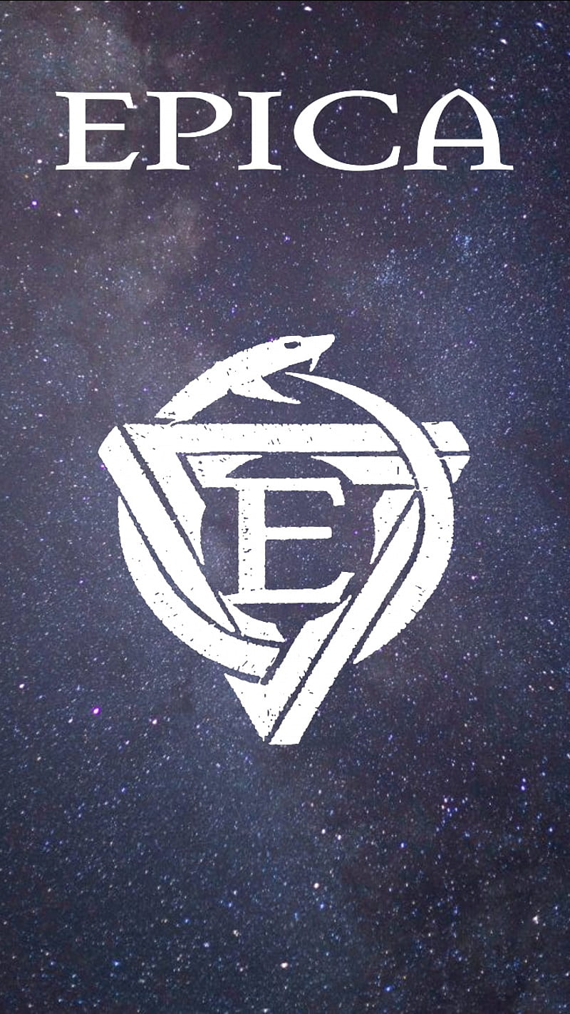 Epica logo , epica, logo, space, snake, penrose, wallapaper, phone, metal, HD phone wallpaper