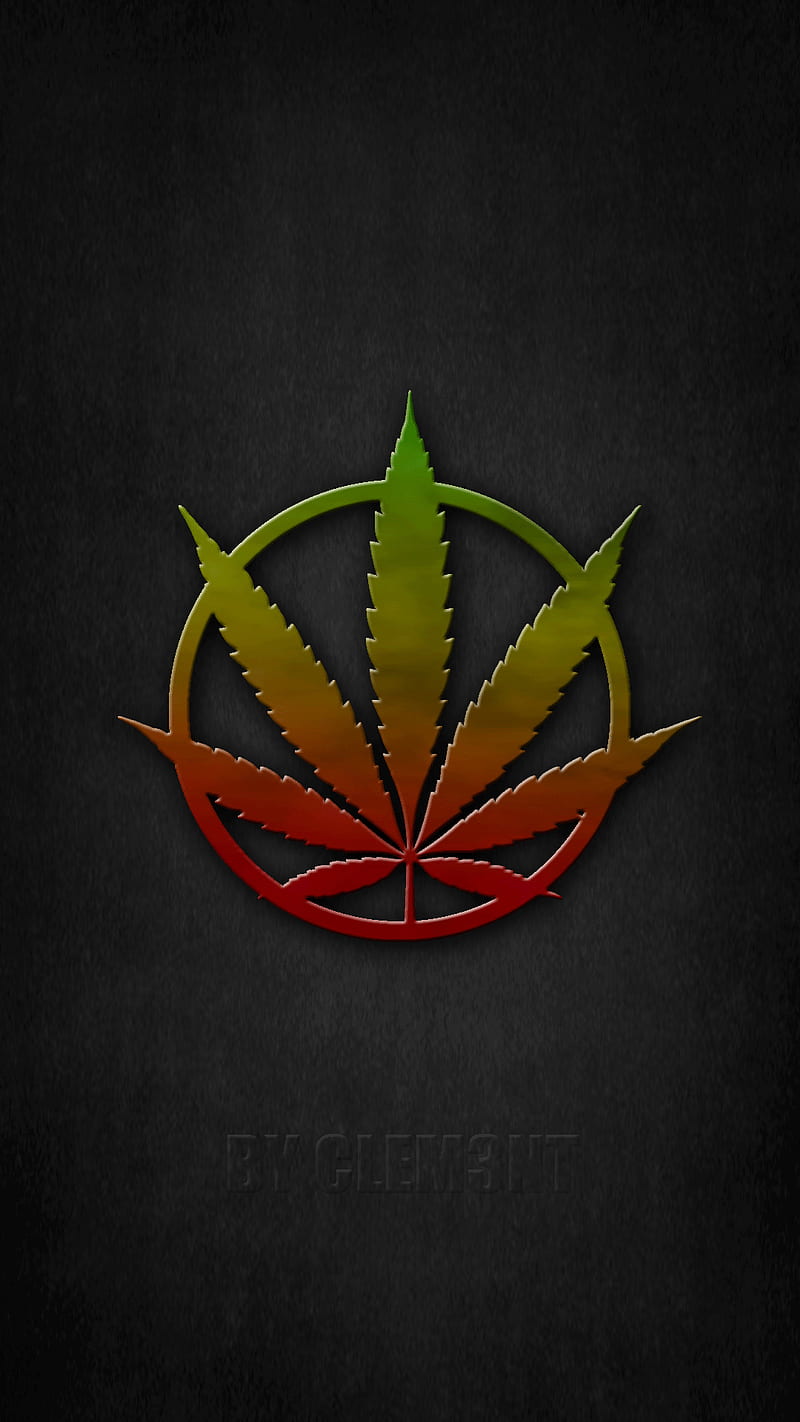 Logo simple v2, cannabis, clem3nt, HD phone wallpaper