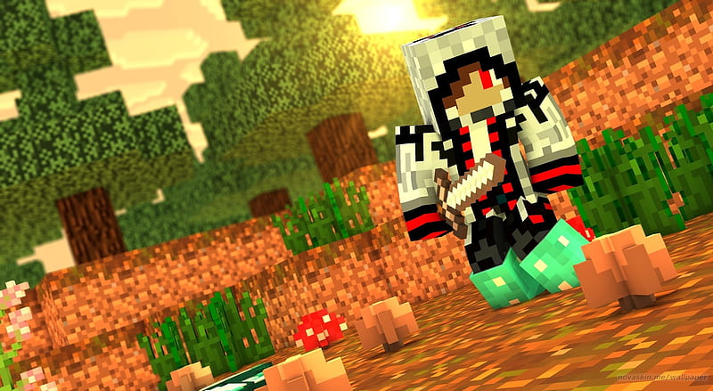 Nova Skin Minecraft, HD wallpaper