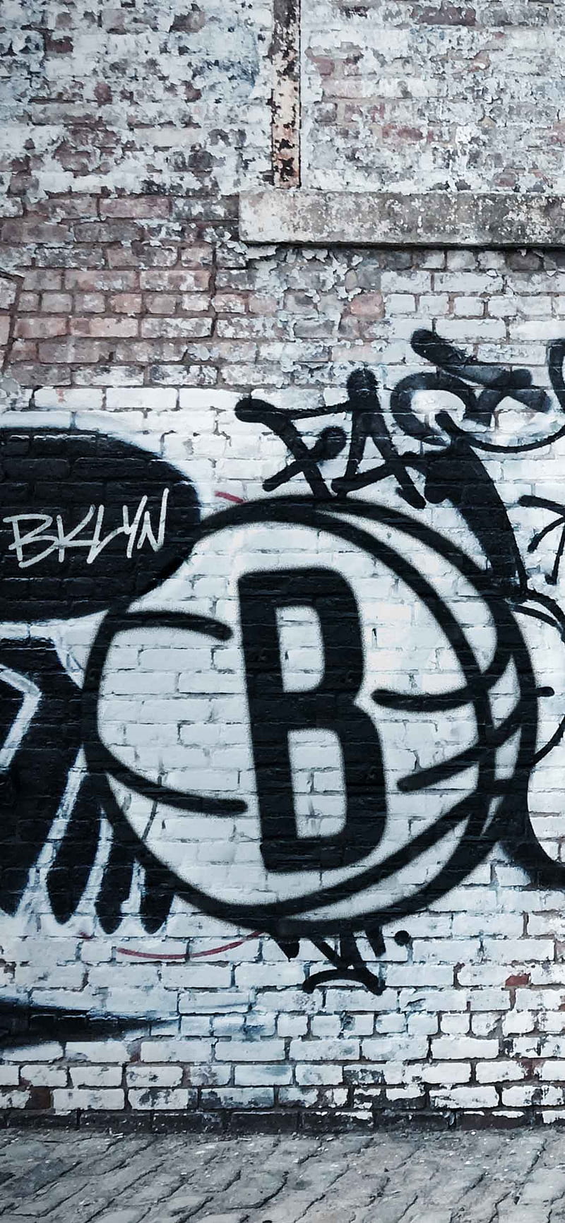 Brooklyn Nets, basketball, brooklyn, graffiti, nba, new york, street art, HD phone wallpaper